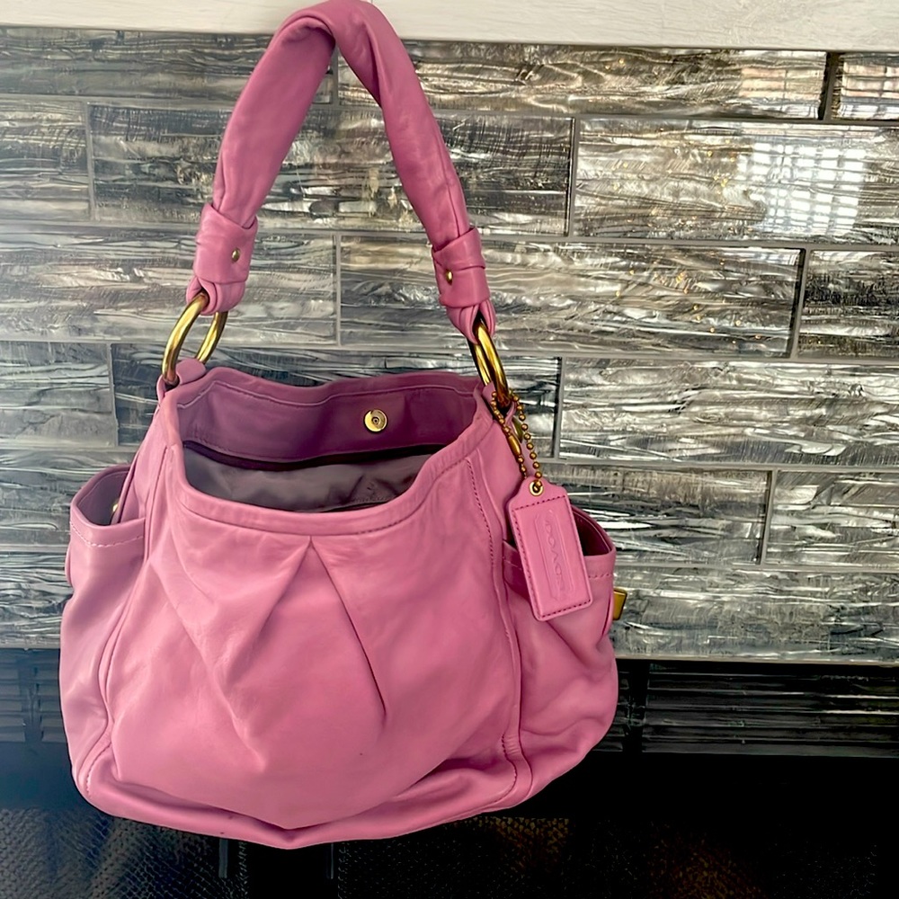 Leather Coach Bag